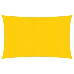 vidaXL Aurinkopurje 160 g/m² keltainen 2x4 m HDPE hinta ja tiedot | Aurinkovarjot ja markiisit | hobbyhall.fi