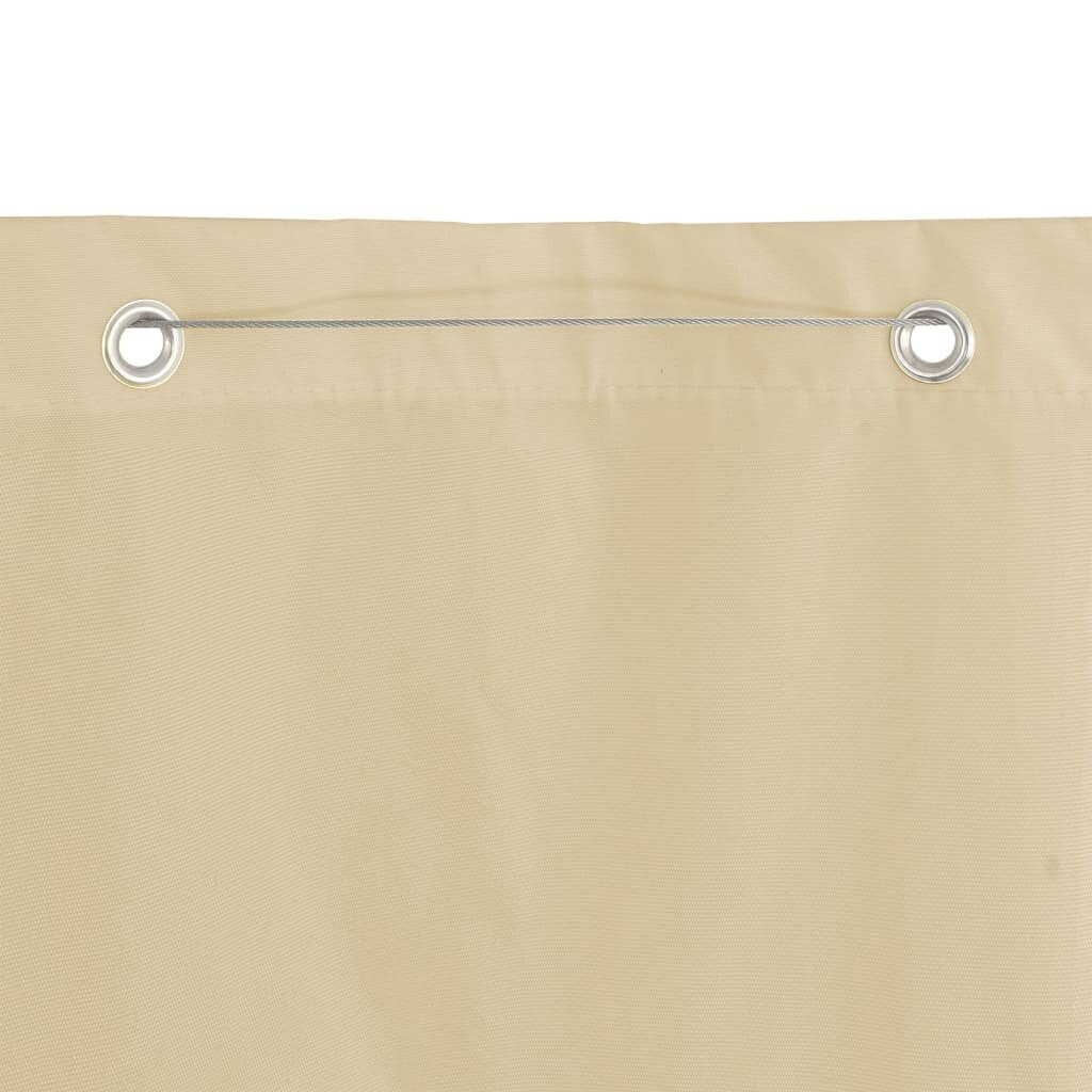 vidaXL Parvekkeen suoja beige 140x240 cm Oxford kangas hinta ja tiedot | Aurinkovarjot ja markiisit | hobbyhall.fi