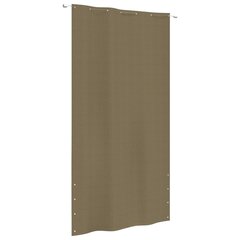 vidaXL Parvekkeen suoja taupe 140x240 cm Oxford kangas hinta ja tiedot | Aurinkovarjot ja markiisit | hobbyhall.fi