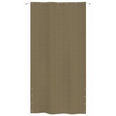 vidaXL Parvekkeen suoja taupe 140x240 cm Oxford kangas hinta ja tiedot | Aurinkovarjot ja markiisit | hobbyhall.fi