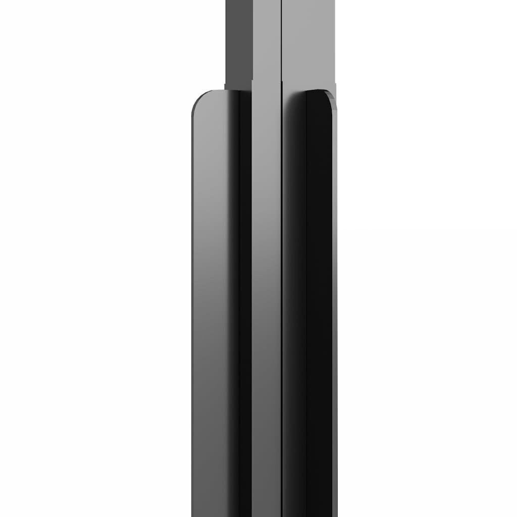 vidaXL Suihkukaappi huurrettu ESG 80x80x180 cm musta hinta ja tiedot | Suihkukaapit ja suihkunurkat | hobbyhall.fi