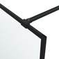 vidaXL Walk-in suihkuseinäke musta 80x195 cm huurrettu ESG-lasi hinta ja tiedot | Suihkuseinät ja -ovet | hobbyhall.fi