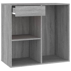 vidaXL Kosmetiikkakaappi harmaa Sonoma 80x40x75 cm tekninen puu hinta ja tiedot | Olohuoneen kaapit ja lipastot | hobbyhall.fi