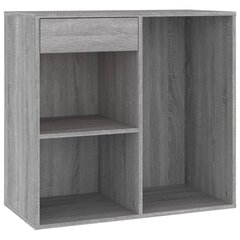 vidaXL Kosmetiikkakaappi harmaa Sonoma 80x40x75 cm tekninen puu hinta ja tiedot | Olohuoneen kaapit ja lipastot | hobbyhall.fi