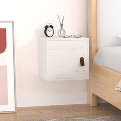 vidaXL Seinäkaappi valkoinen 31,5x30x30 cm täysi mänty hinta ja tiedot | Yöpöydät | hobbyhall.fi