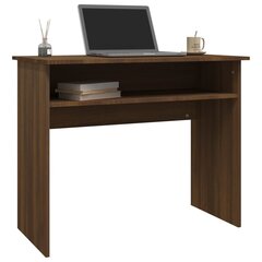 vidaXL Työpöytä ruskea tammi 90x50x74 cm tekninen puu hinta ja tiedot | Tietokonepöydät ja työpöydät | hobbyhall.fi