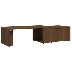 vidaXL Sohvapöytä ruskea tammi 150x50x35 cm tekninen puu hinta ja tiedot | Sohvapöydät | hobbyhall.fi