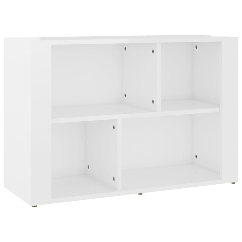 vidaXL Senkki korkeakiilto valkoinen 80x30x54 cm tekninen puu hinta ja tiedot | Olohuoneen kaapit ja lipastot | hobbyhall.fi