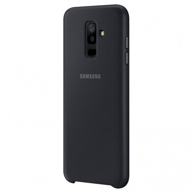 Samsung Galaxy A6+ dual layer cover suojakuori musta hinta ja tiedot | Puhelimen kuoret ja kotelot | hobbyhall.fi