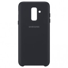 Samsung Galaxy A6+ dual layer cover suojakuori musta hinta ja tiedot | Puhelimen kuoret ja kotelot | hobbyhall.fi