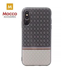 Suojakuori Mocco Trendy Grid And Stripes Silicone Back Case Apple iPhone X Grey (Pattern 2) hinta ja tiedot | Puhelimen kuoret ja kotelot | hobbyhall.fi