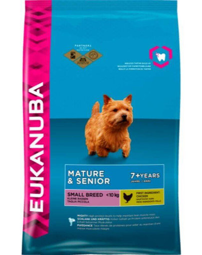 Eukanuba kuivaruoka Mature & Senior, S, 3 kg hinta ja tiedot | Koiran kuivaruoka | hobbyhall.fi