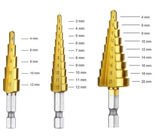 Kartiopora, 3 kpl, 3-20mm G204 hinta ja tiedot | Käsityökalut | hobbyhall.fi