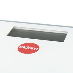 Elektroninen kylpyhuoneen vaaka, Eldom, valkoinen hinta ja tiedot | Eldom Kodinkoneet | hobbyhall.fi