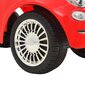 vidaXL Potkuauto Fiat 500 punainen hinta ja tiedot | Lasten sähköautot | hobbyhall.fi