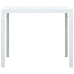 vidaXL Sohvapöytä valkoinen 78x78x74 cm HDPE puutyyli hinta ja tiedot | Sohvapöydät | hobbyhall.fi