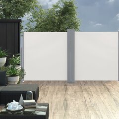 vidaXL Sisäänvedettävä sivumarkiisi 100x600 cm kerma hinta ja tiedot | Aurinkovarjot ja markiisit | hobbyhall.fi