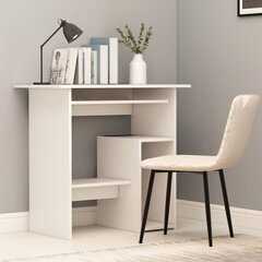 vidaXL Työpöytä valkoinen 80x45x74 cm lastulevy hinta ja tiedot | Tietokonepöydät ja työpöydät | hobbyhall.fi