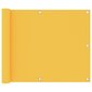 vidaXL Parvekkeen suoja keltainen 75x300 cm Oxford kangas hinta ja tiedot | Aurinkovarjot ja markiisit | hobbyhall.fi