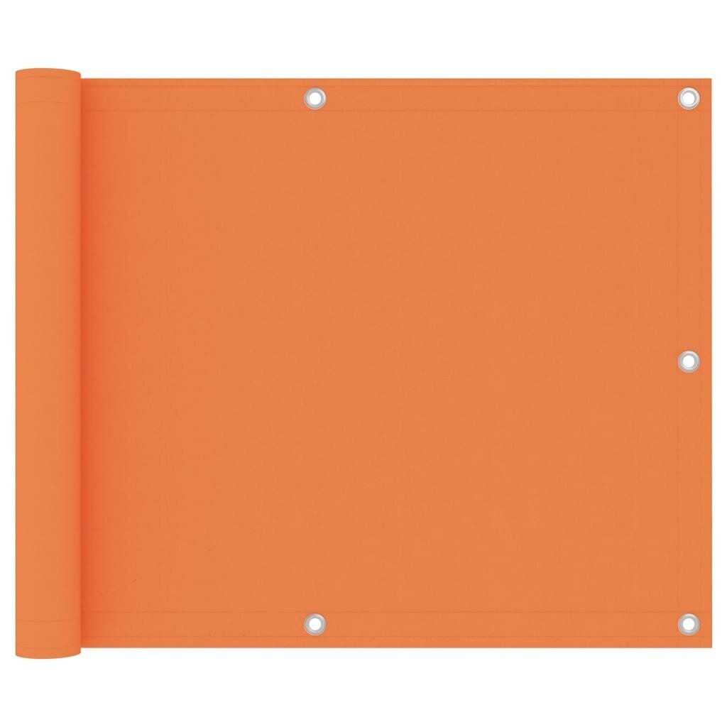 vidaXL Parvekkeen suoja oranssi 75x500 cm Oxford kangas hinta ja tiedot | Aurinkovarjot ja markiisit | hobbyhall.fi
