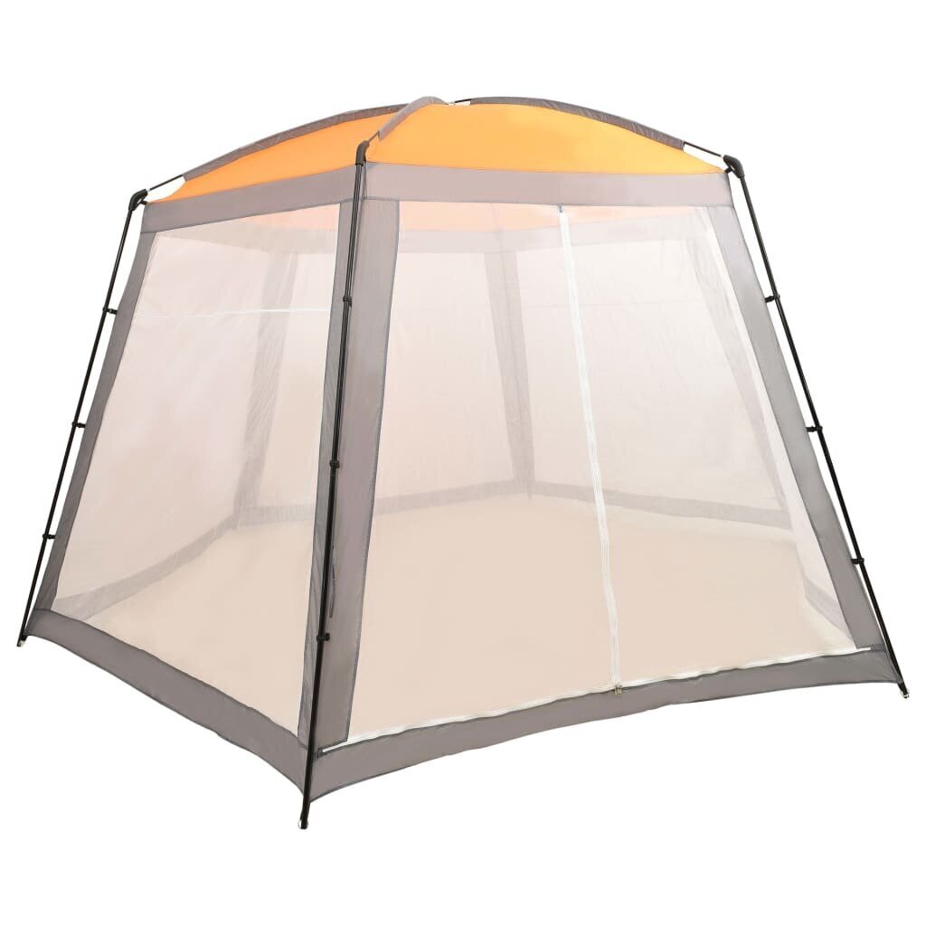 vidaXL Uima-altaan teltta kangas 500x433x250 cm harmaa hinta ja tiedot | Uima-allastarvikkeet | hobbyhall.fi