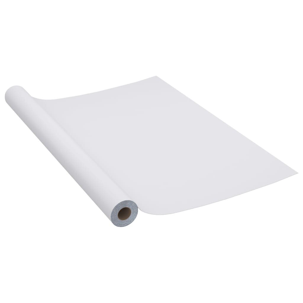 vidaXL Itseliimautuva huonekalukalvo korkeakiilto hopea 500x90 cm PVC hinta ja tiedot | Ikkunakalvot ja kontaktimuovit | hobbyhall.fi