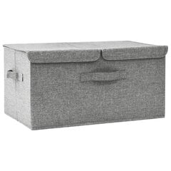 vidaXL Säilytyslaatikko kangas 50x30x25 cm harmaa hinta ja tiedot | Säilytyslaatikot ja -korit | hobbyhall.fi