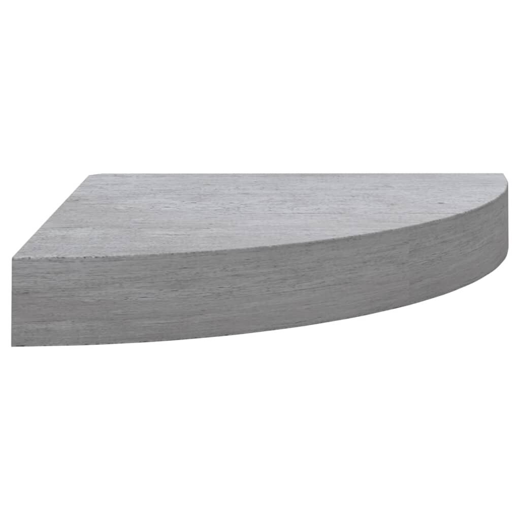 vidaXL Seinäkulmahyllyt 4 kpl betoninharmaa 35x35x3,8 cm MDF hinta ja tiedot | Hyllyt | hobbyhall.fi