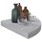 vidaXL Seinäkulmahyllyt 4 kpl betoninharmaa 35x35x3,8 cm MDF hinta ja tiedot | Hyllyt | hobbyhall.fi