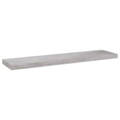 vidaXL Kelluva seinähylly betoninharmaa 90x23,5x3,8 cm MDF hinta ja tiedot | Hyllyt | hobbyhall.fi