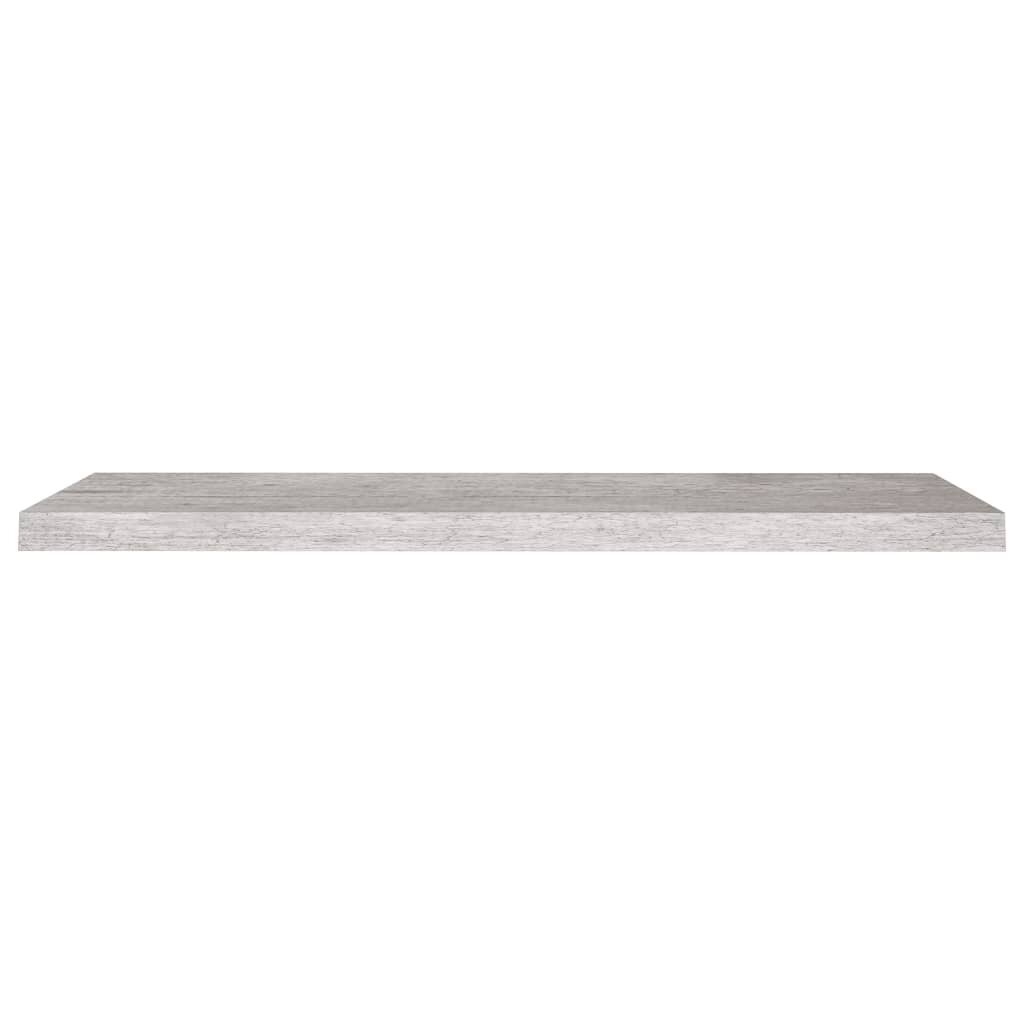 vidaXL Kelluva seinähylly betoninharmaa 90x23,5x3,8 cm MDF hinta ja tiedot | Hyllyt | hobbyhall.fi