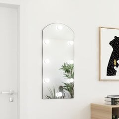 vidaXL Peili LED-valoilla 90x45 cm lasi kaari hinta ja tiedot | Peilit | hobbyhall.fi