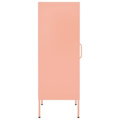 vidaXL Varastokaappi pinkki 42,5x35x101,5 cm teräs hinta ja tiedot | Olohuoneen kaapit ja lipastot | hobbyhall.fi