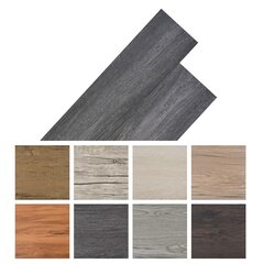 vidaXL Itsekiinnittyvät PVC-lattialankut 2,51 m² 2 mm musta ja valk. hinta ja tiedot | Terassilattiat | hobbyhall.fi