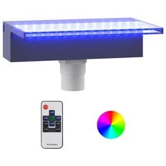 vidaXL Vesiputous RGB LED-valoilla akryyli 30 cm hinta ja tiedot | Puutarhakoristeet | hobbyhall.fi