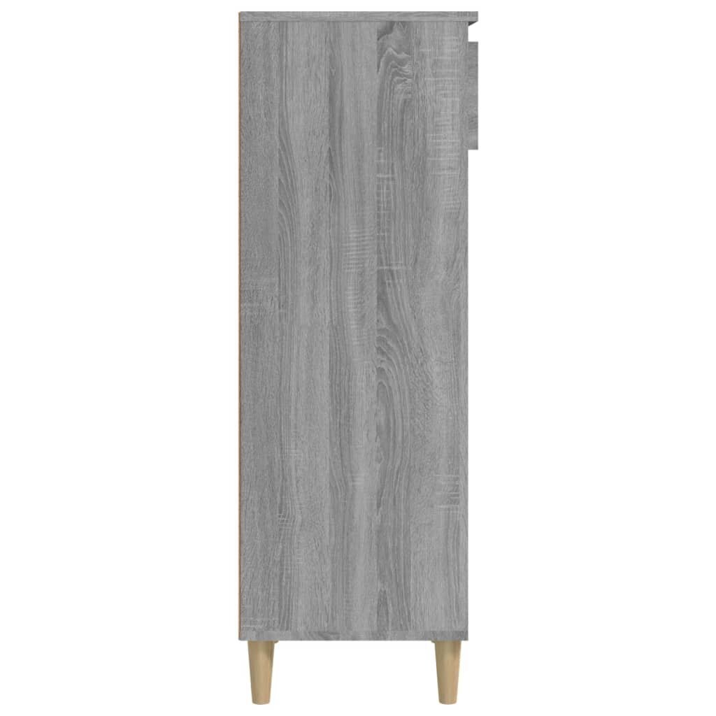 vidaXL Kenkäkaappi harmaa Sonoma 40x36x105 cm tekninen puu hinta ja tiedot | Kenkäkaapit ja -hyllyt | hobbyhall.fi