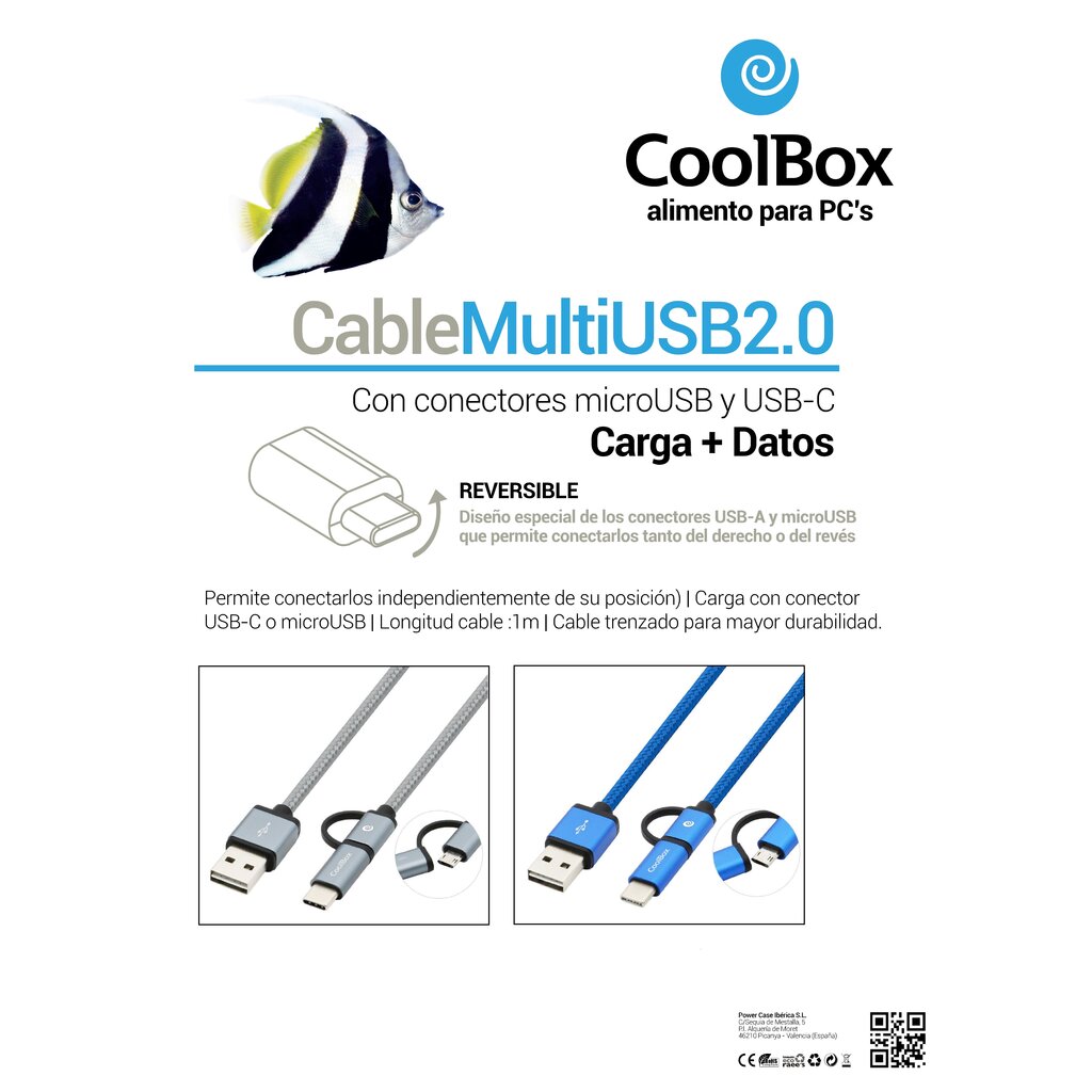 CoolBox USB-C/MicroUSB hinta ja tiedot | Kaapelit ja adapterit | hobbyhall.fi