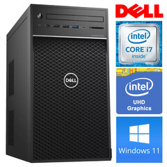 Dell 3630 Tower i7-8700K 8GB 1TB SSD M.2 NVME+1TB WIN11Pro hinta ja tiedot | Pöytätietokoneet | hobbyhall.fi