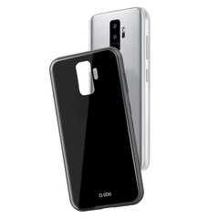 Samsung Galaxy S9+ Vitro Material Pc + Glass Cover Cover By SBS Black hinta ja tiedot | Puhelimen kuoret ja kotelot | hobbyhall.fi