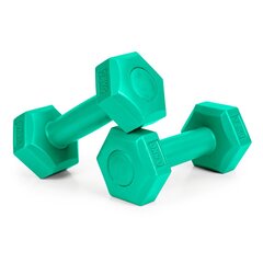 Fitness-painopainosarja, 2 x 0,5 kg, vihreä hinta ja tiedot | Käsipainot, kahvakuulat ja voimaharjoittelu | hobbyhall.fi