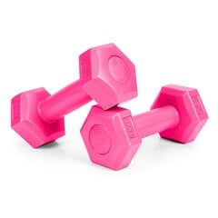 Fitness-painopainosarja, 2 x 0,5 kg, vaaleanpunainen hinta ja tiedot | Käsipainot, kahvakuulat ja voimaharjoittelu | hobbyhall.fi
