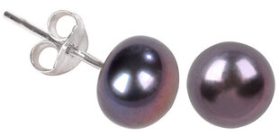 JwL Luxury Pearls Korvakorut aidoista metallinsinisistä helmistä sJL0028 hinta ja tiedot | Korvakorut | hobbyhall.fi