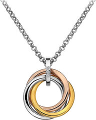 Hot Diamonds Hopeakaulakoru Trio Rose Gold DP544 (ketju, riipus) hinta ja tiedot | Hot Diamonds Muoti | hobbyhall.fi