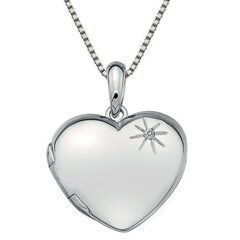 Hot Diamonds Hopea kaulakoru Hot Diamonds DP495 Memoirs Heart Locket hinta ja tiedot | Hot Diamonds Naisille | hobbyhall.fi