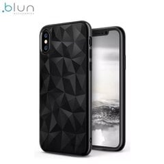 Blun 3D Prism Shape Super Thin Silicone Back cover case for Huawei Mate 20 Lite Black hinta ja tiedot | Blun Puhelimet, älylaitteet ja kamerat | hobbyhall.fi