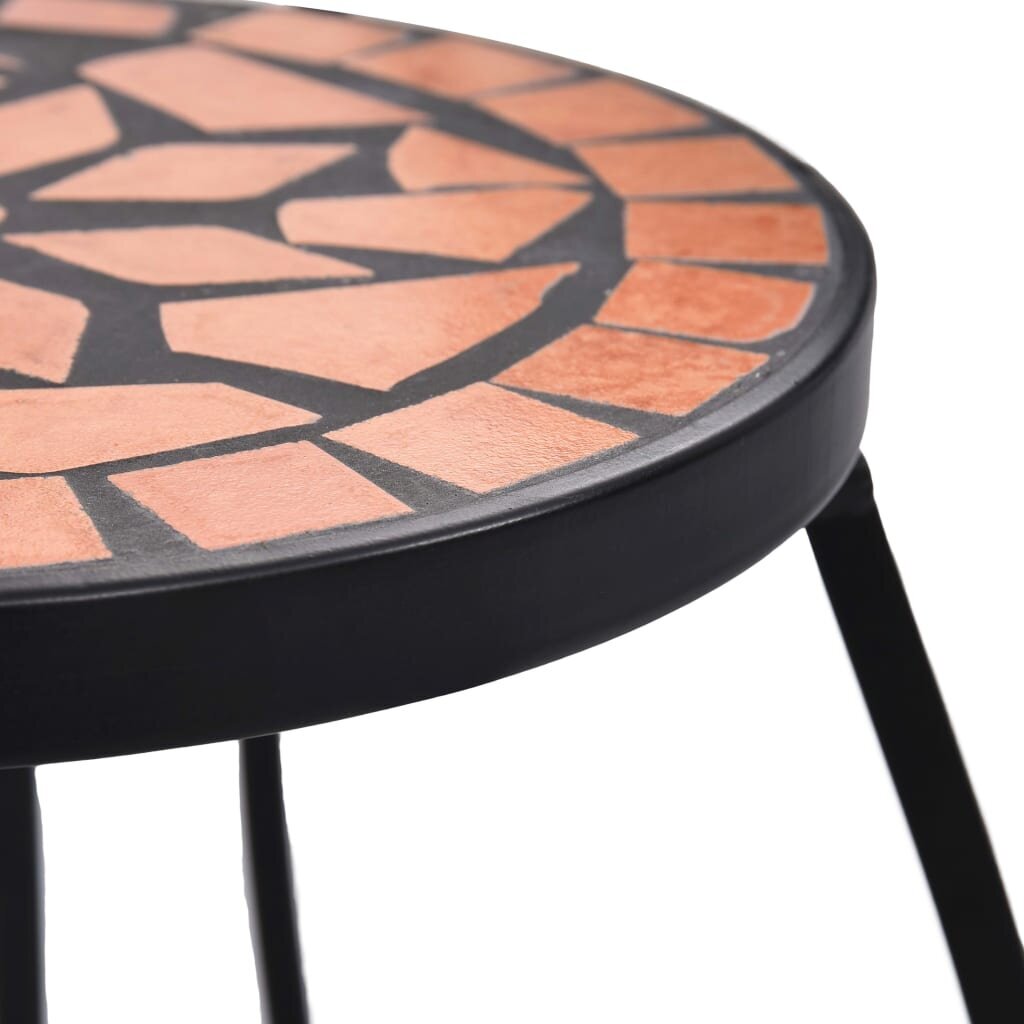 vidaXL Mosaiikkipöytä 3 kpl terrakotta keramiikka hinta ja tiedot | Puutarhapöydät | hobbyhall.fi