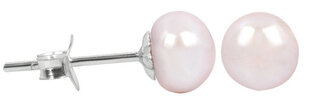 JwL Luxury Pearls Korvakorut aidolla vaaleanpunaisella helmillä JL0289 sJL0289 hinta ja tiedot | Korvakorut | hobbyhall.fi