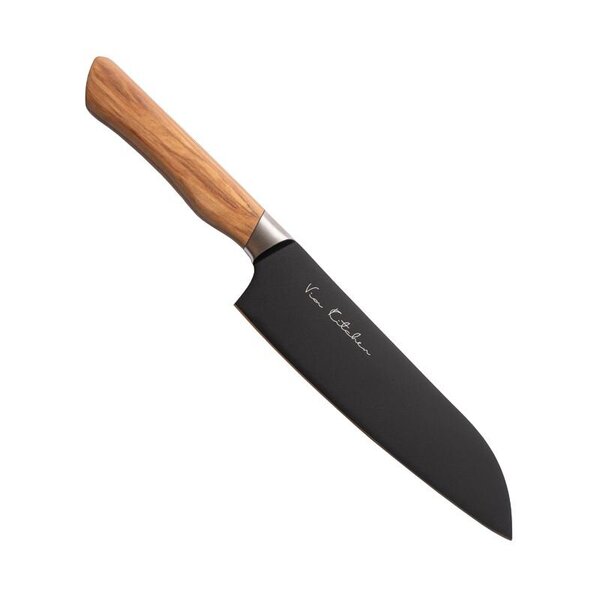 Japanilainen keittiöveitsi Santoku Satake Olive Black