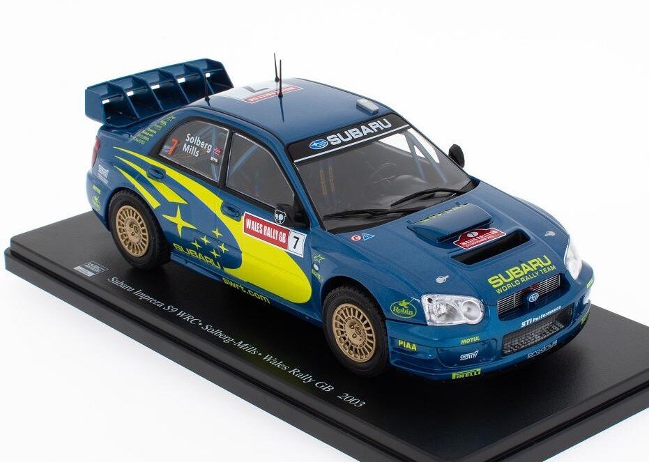 Subaru Impreza S9 WRC Wales Rally GB 2003 World Champion Solberg-Mills WRC508 HACHETTE 1:25 hinta ja tiedot | Pienoismallit | hobbyhall.fi