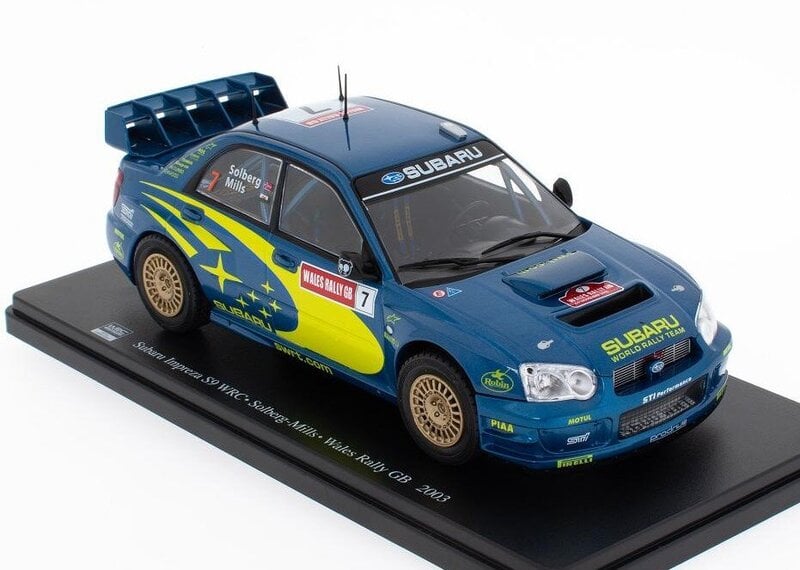 Subaru Impreza S9 WRC Wales Rally GB 2003 World Champion Solberg-Mills WRC508 HACHETTE 1:25